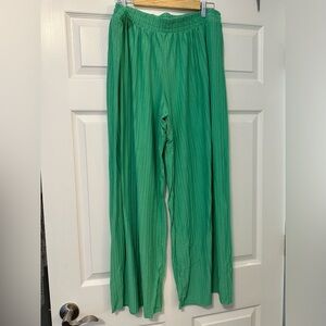 Target A New Day Wide Leg Lightweight Flowy Pants Size XL- Green